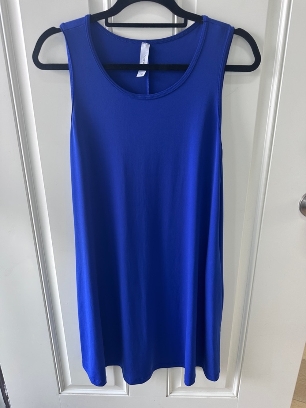Honeyme Sleeveless Royal Blue Tank Dress